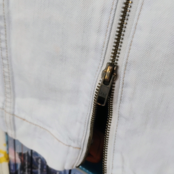 Pilcro and the Letterpress Zipper Denim Pencil Skirt - Picture 4 of 4